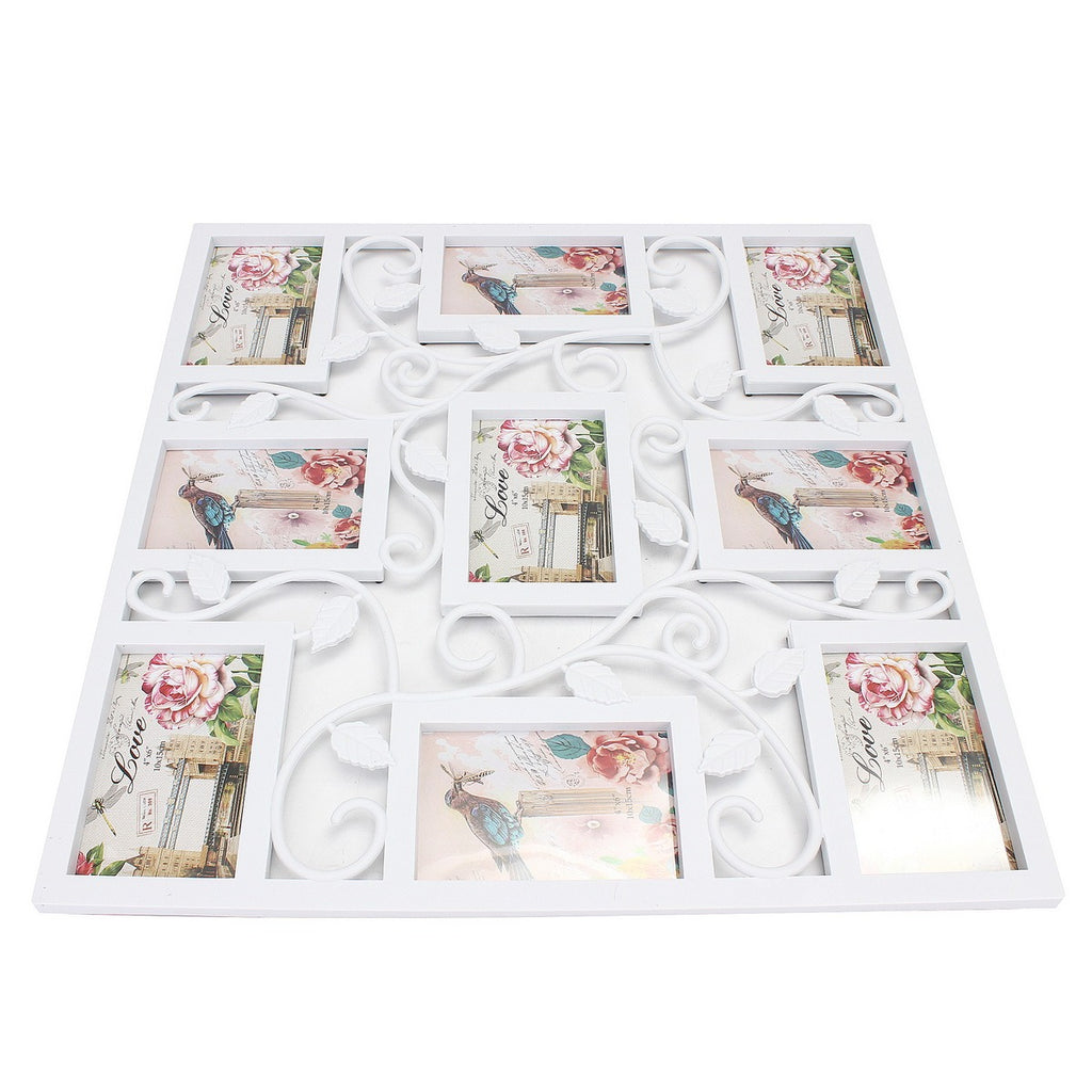 Elegant Floral Multi-Photo Frame Collage