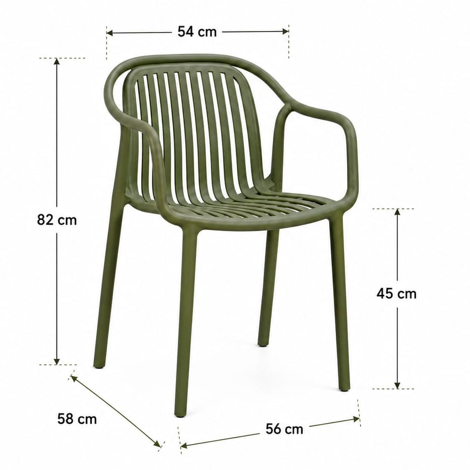 GREEN CAFE CHAIR