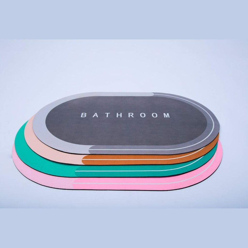 Elegant Oval Bathroom Anti-Slip Mat