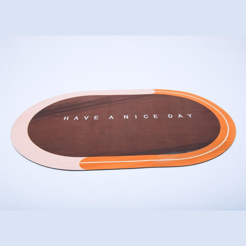 Stylish Oval Home Doormat