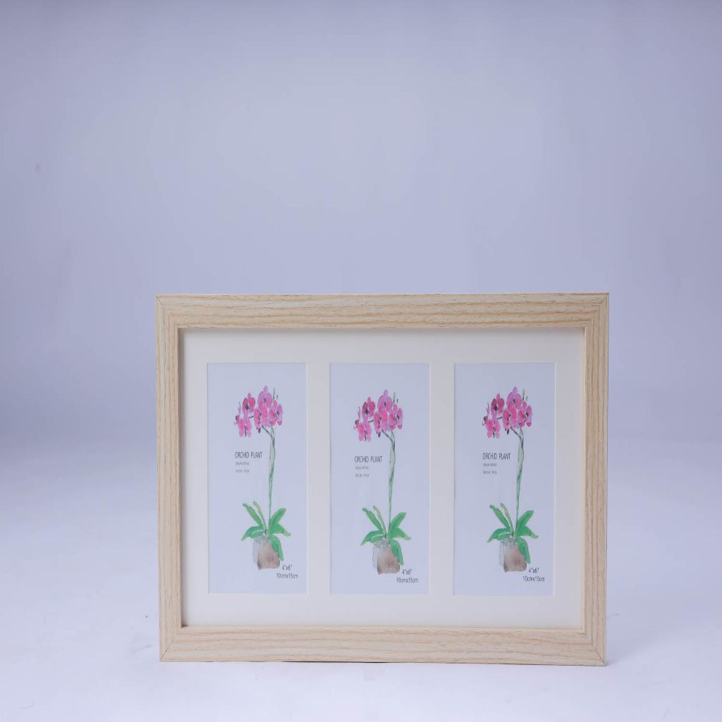 Natural Wooden Cactus Art Photo Frame