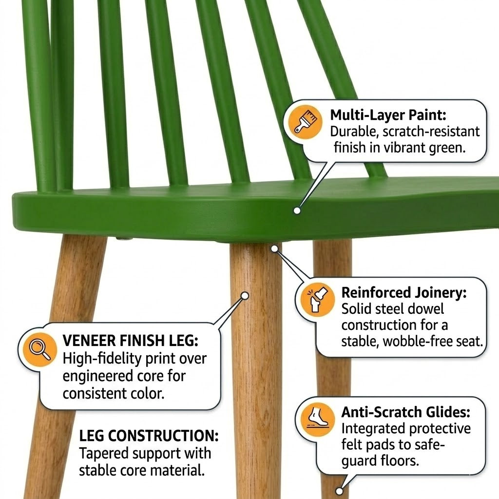 XANA GREEN DINING CHAIR