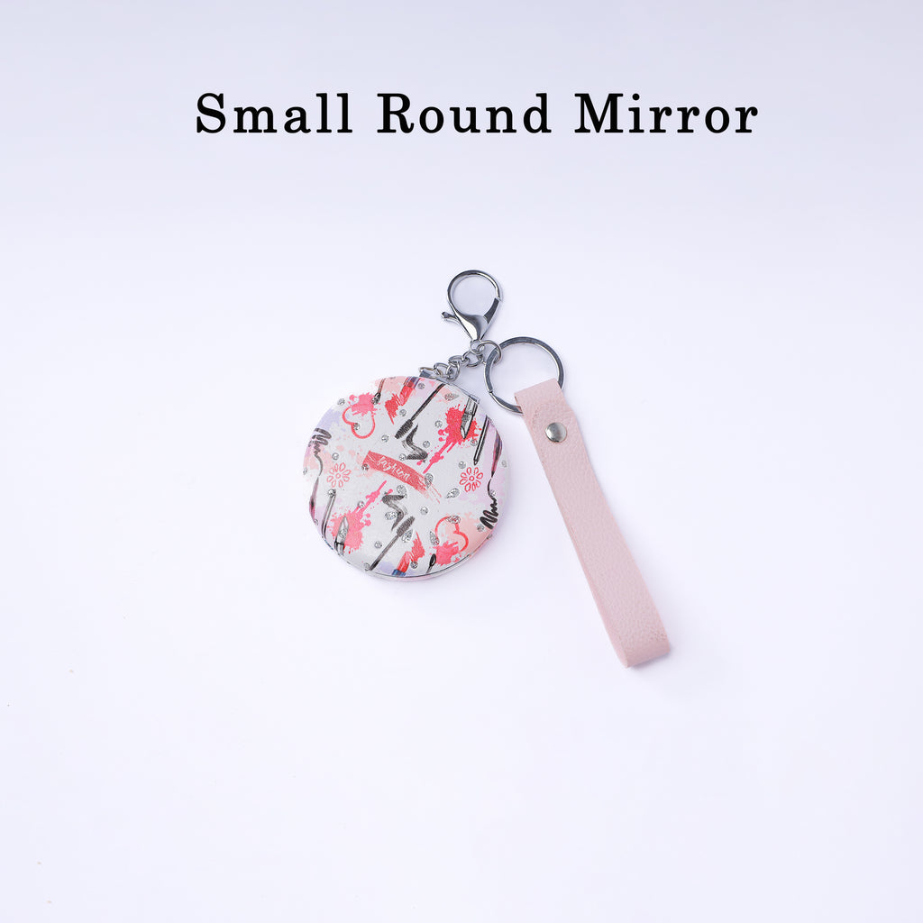 Circle Frame Pocket Mirror – Compact & Stylish