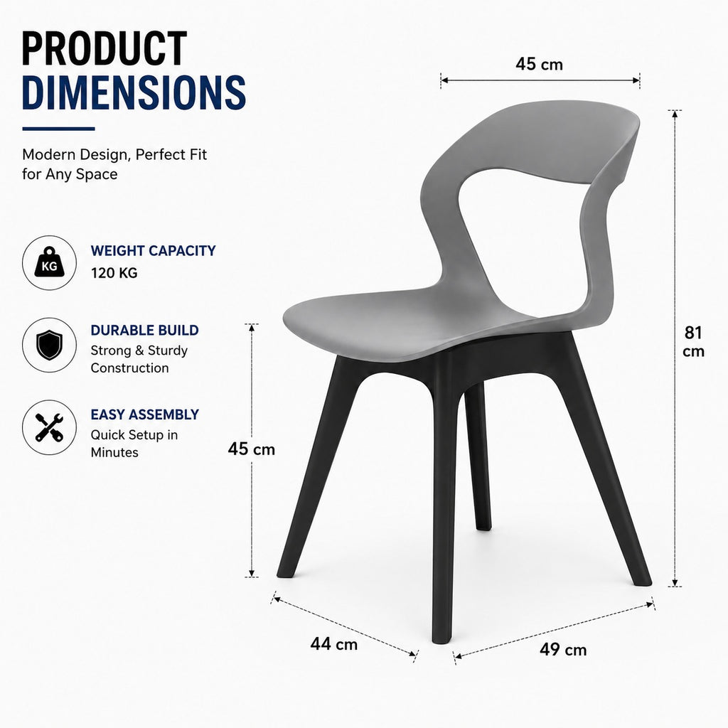 MS CAFE CHAIR GREY 18