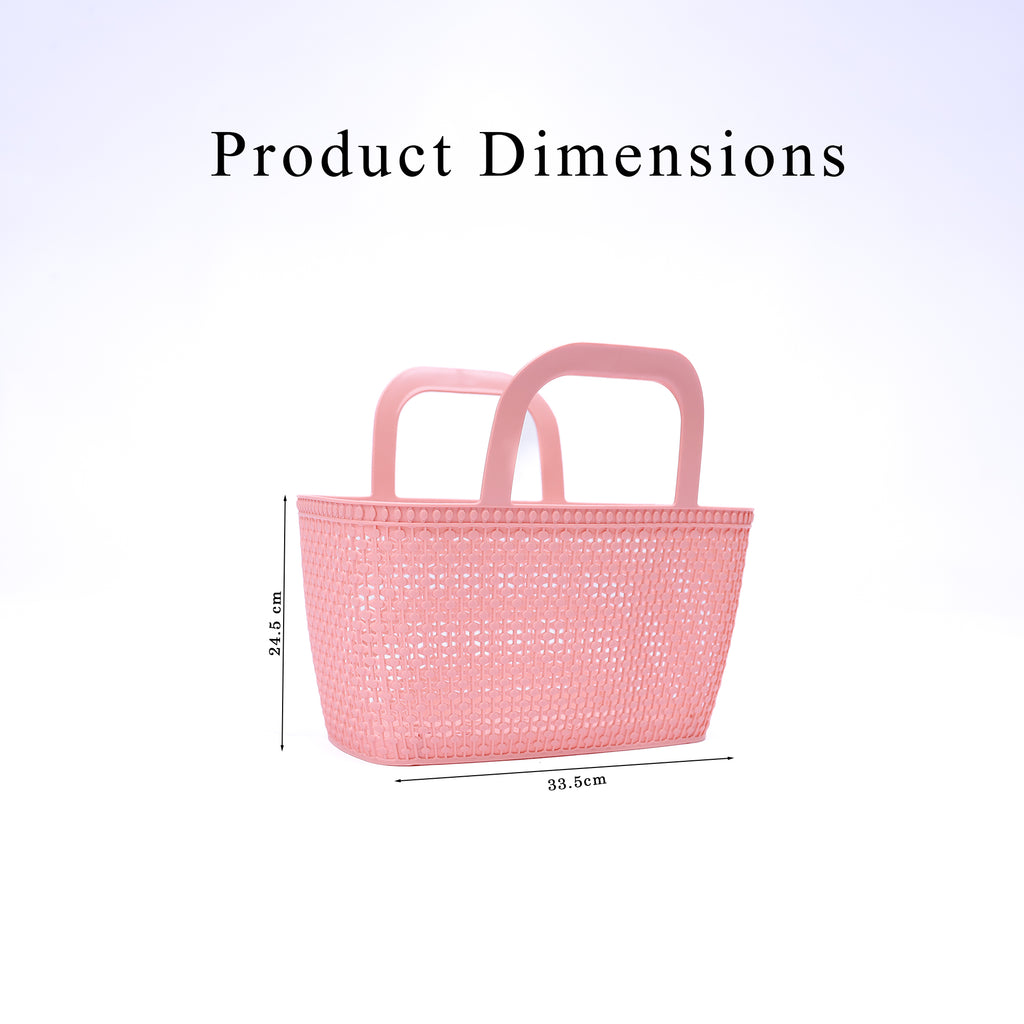 Portable Plastic Hand Basket – Multi-Purpose Storage