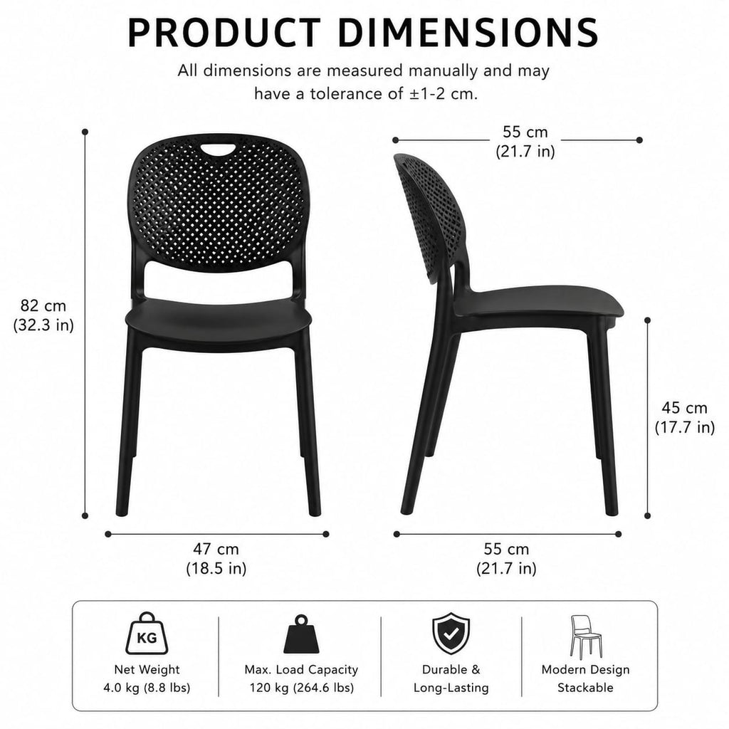 Black Café Chair