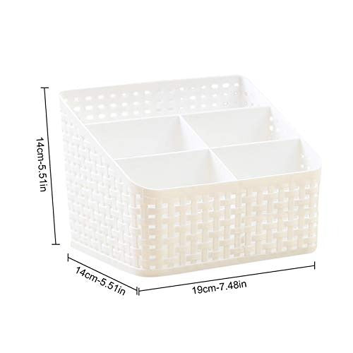 Woven-Style Multi-Compartment Desk Organizer