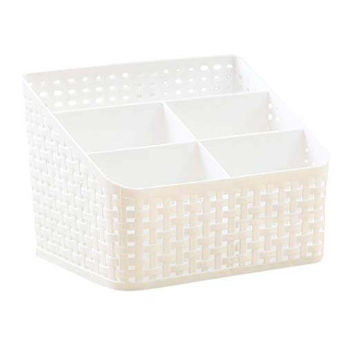 Woven-Style Multi-Compartment Desk Organizer