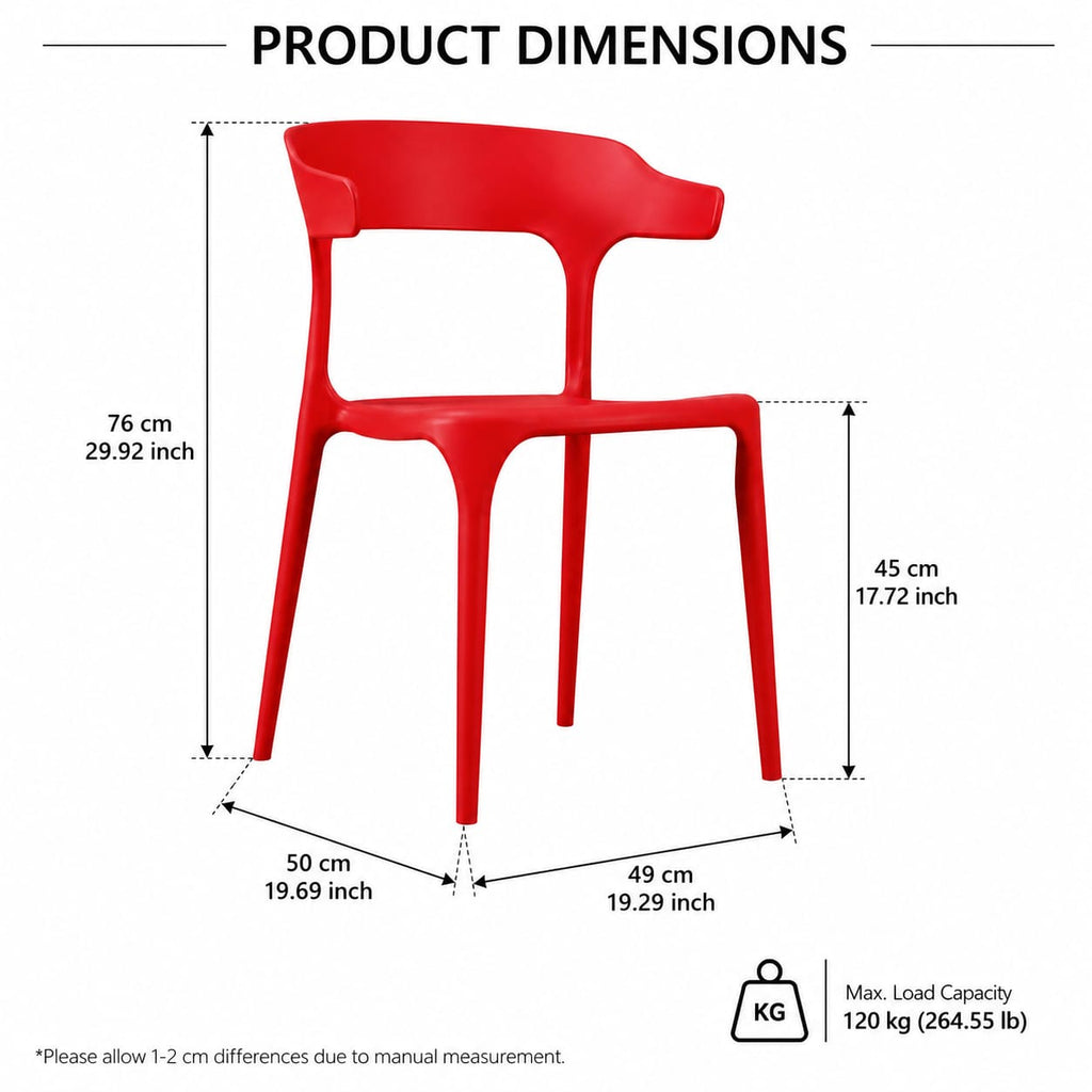 RED MINI CAFE CHAIR