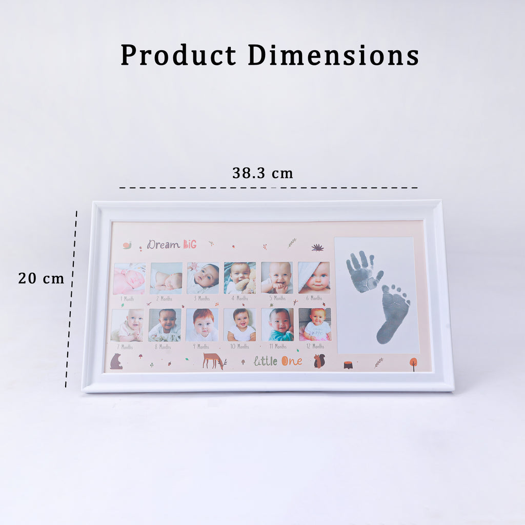 Newborn Monthly Milestone Photo Frame – "Little One" Edition