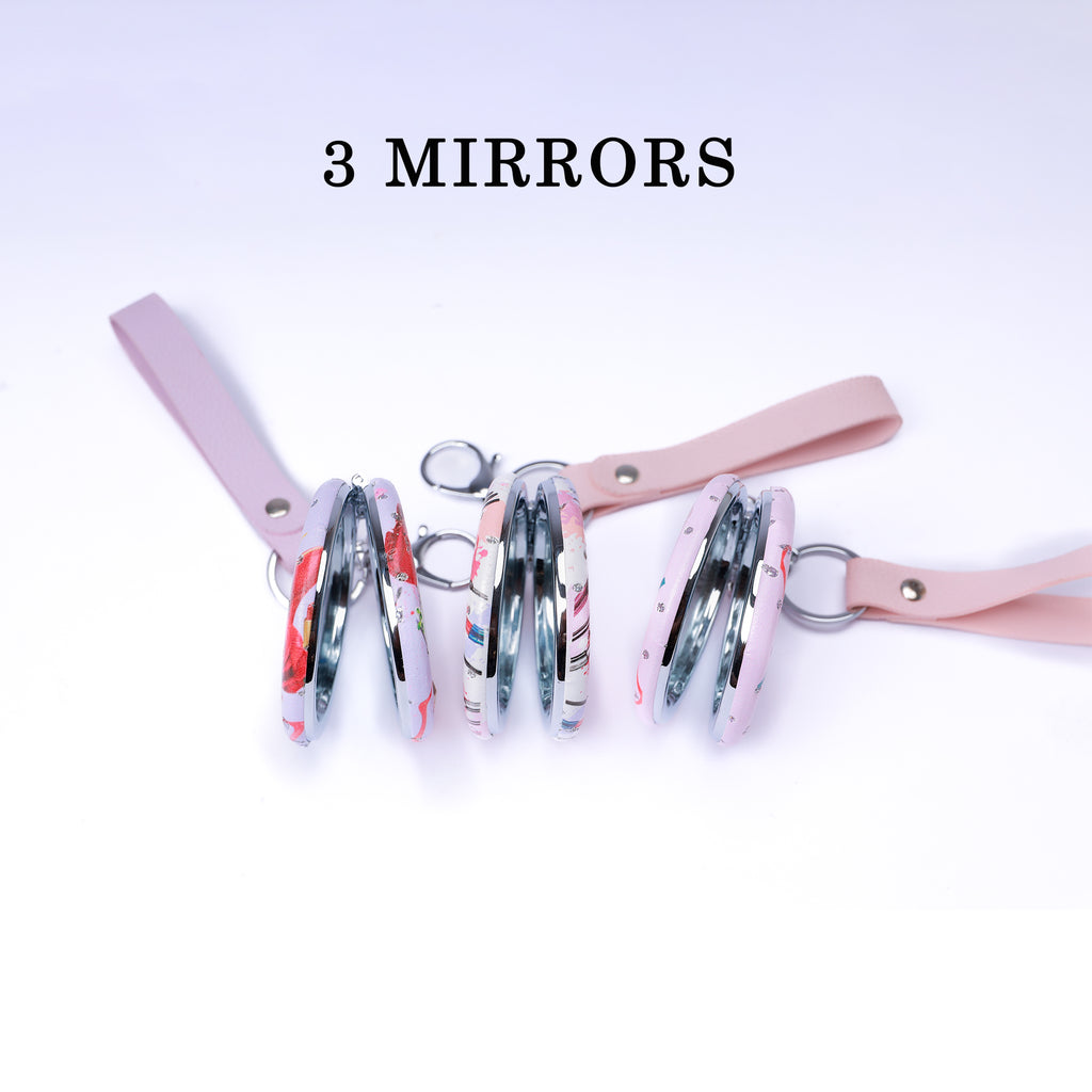 Circle Frame Pocket Mirror – Compact & Stylish