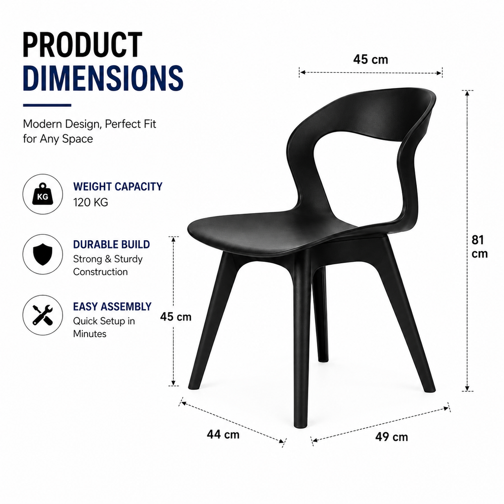 MS CAFE CHAIR BLACK 18