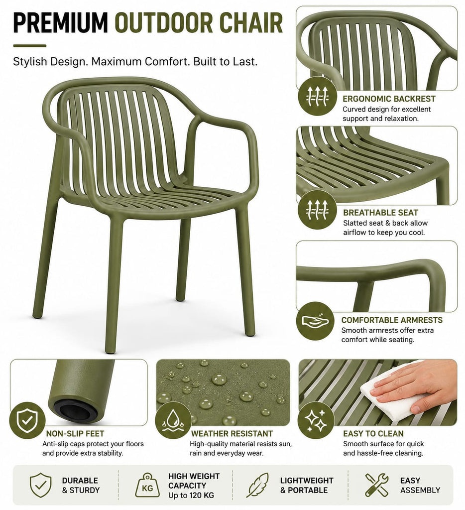 GREEN CAFE CHAIR
