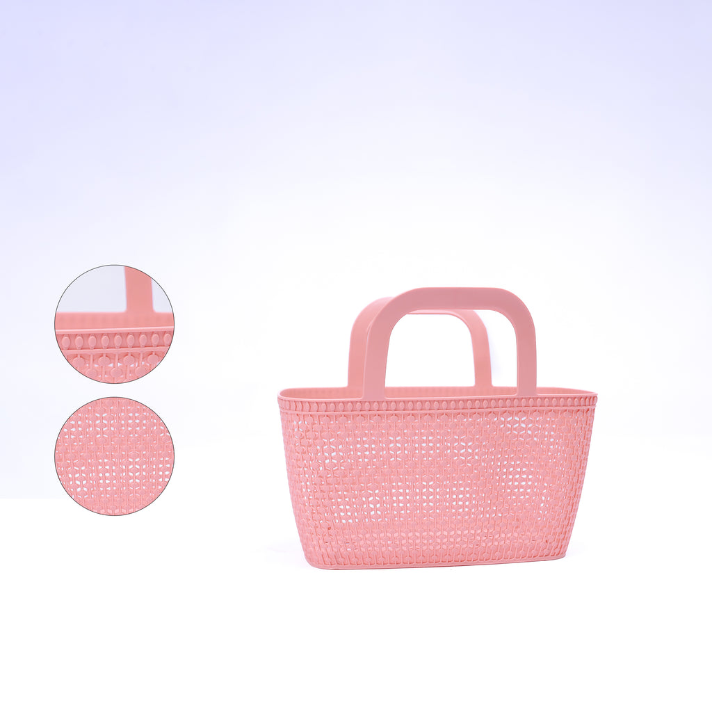 Portable Plastic Hand Basket – Multi-Purpose Storage