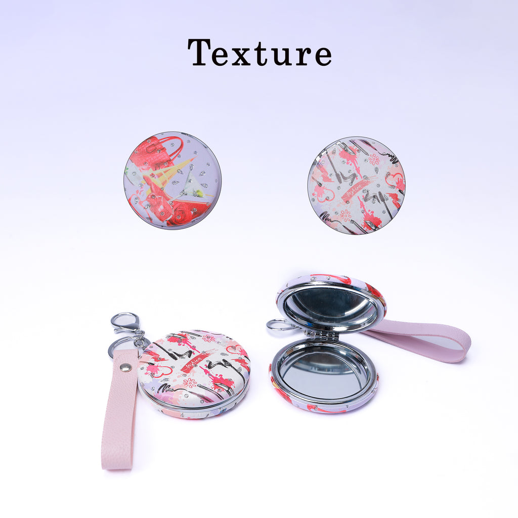 Circle Frame Pocket Mirror – Compact & Stylish