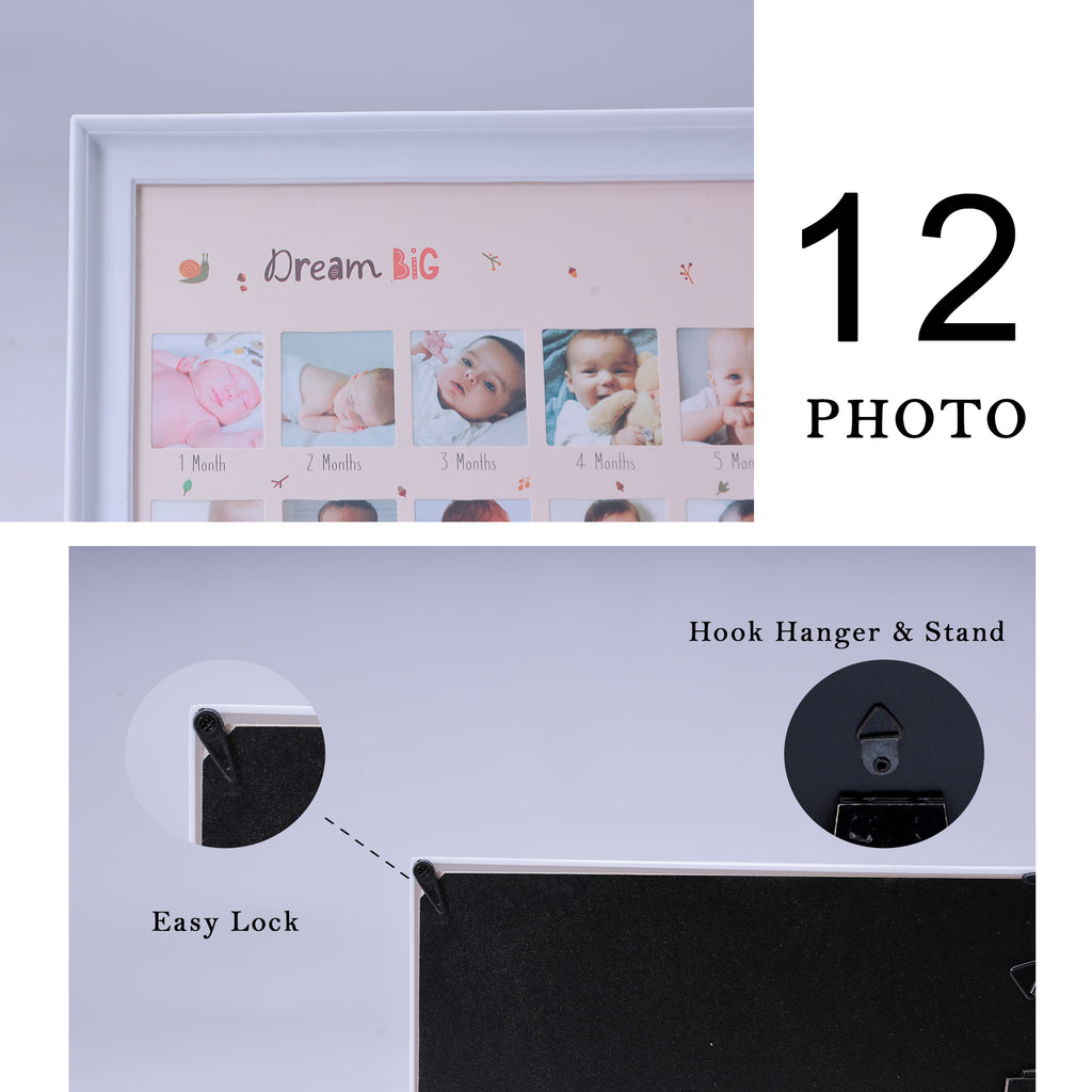 Newborn Monthly Milestone Photo Frame – "Little One" Edition