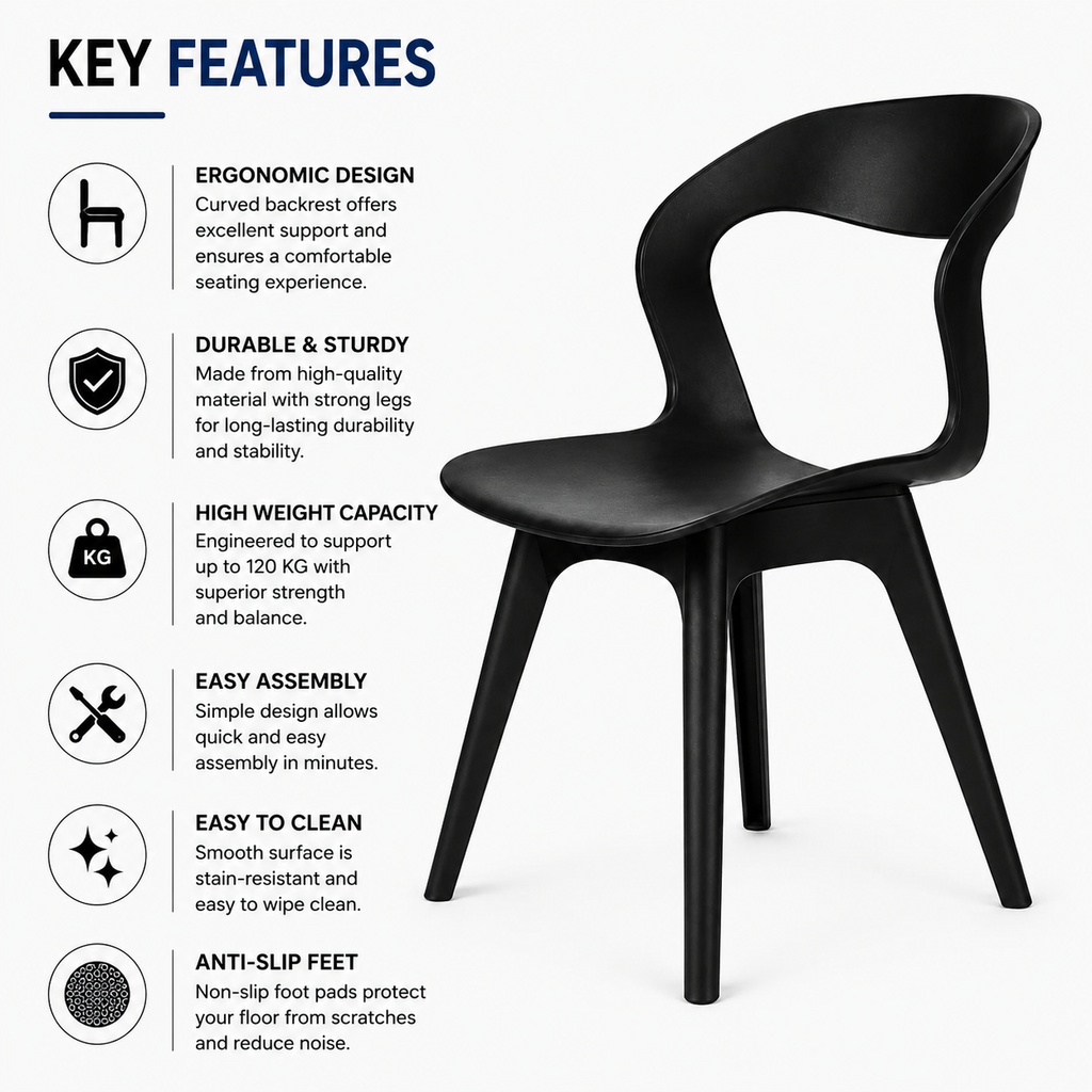 MS CAFE CHAIR BLACK 18