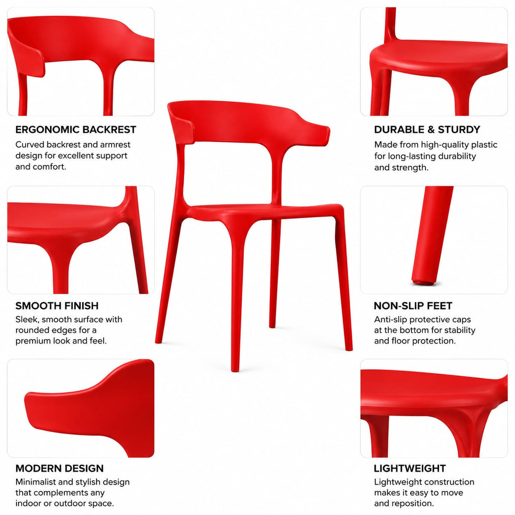 RED MINI CAFE CHAIR