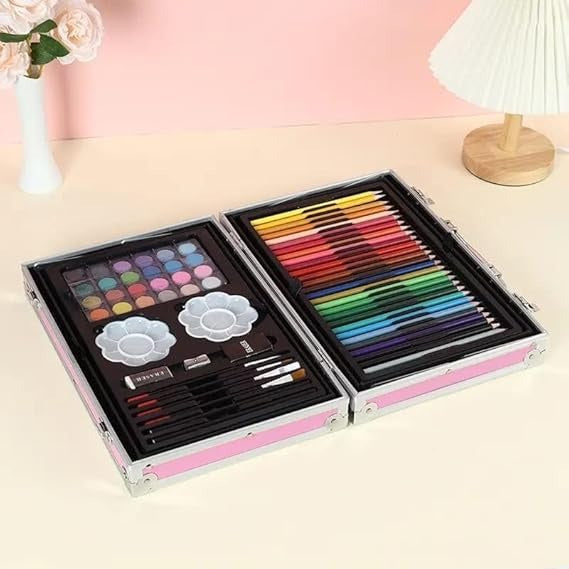 Drawing and Painting Supplies Briefcase for Kids & Adults