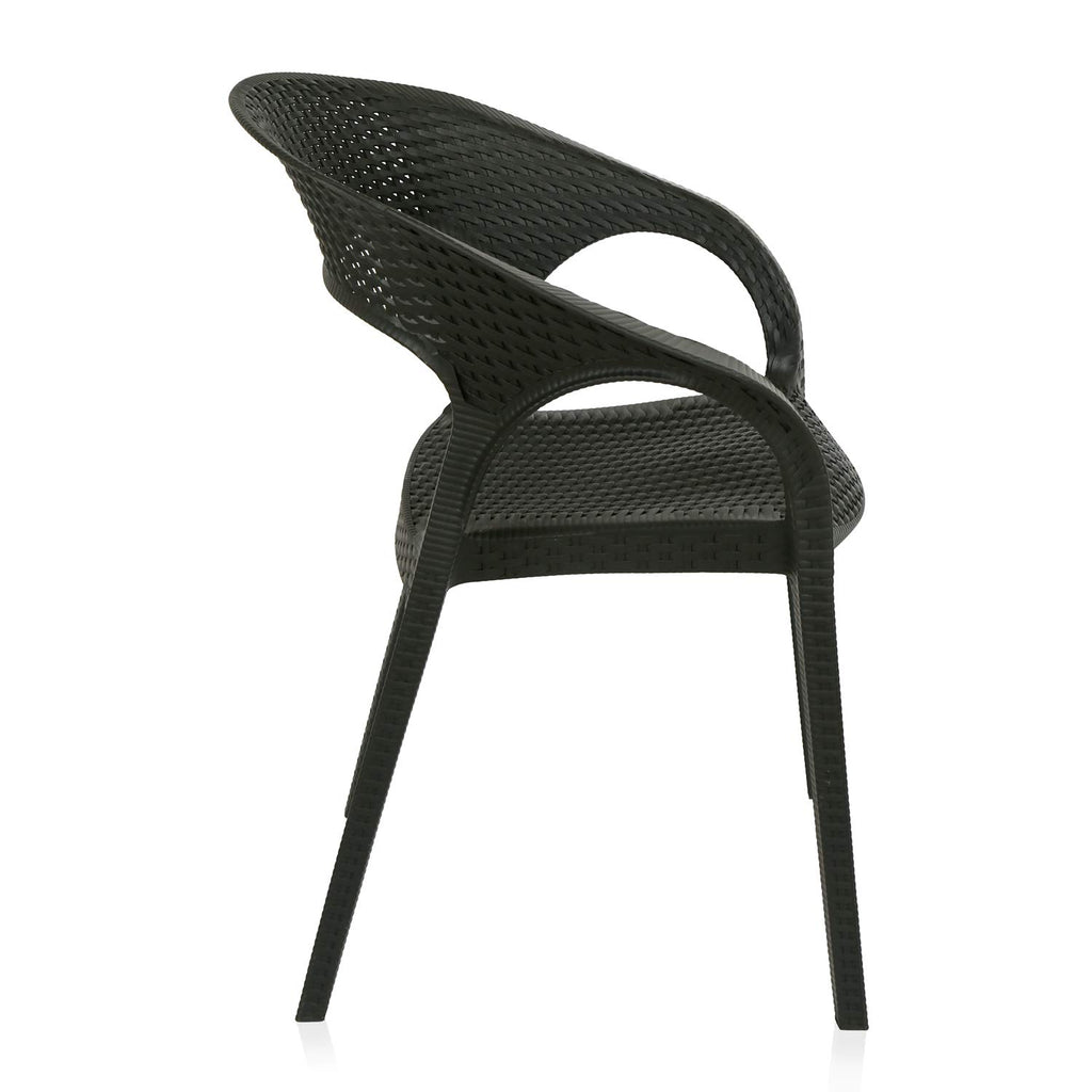Plastic Mid Back Chair | Chairs for Home| Dining Room| Bedroom| Kitchen| Living Room| Office - Outdoor - Garden | Dust Free |100% Polypropylene Stackable Chairs