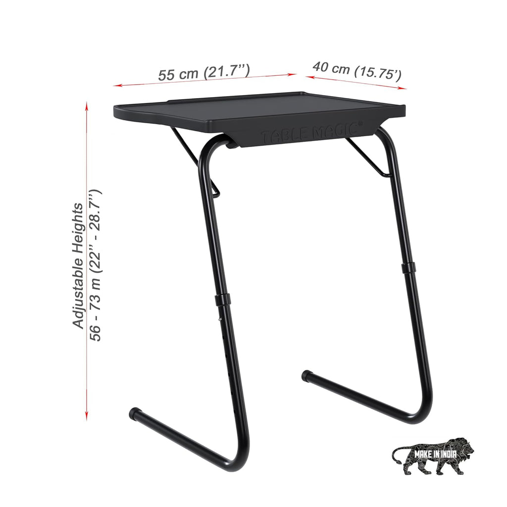 Multipurpose Height Adjustable Laptop Table Mat Finish, Lap Desk Work from Home & Study Desk