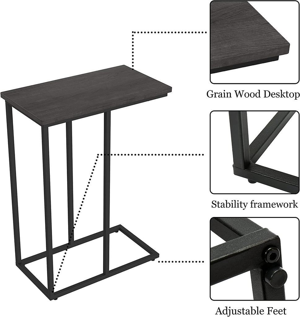 ET 19 19 END TABLE BLACK