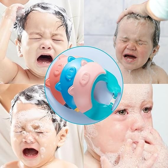 Baby bath hat flexible, and skin-friendly material