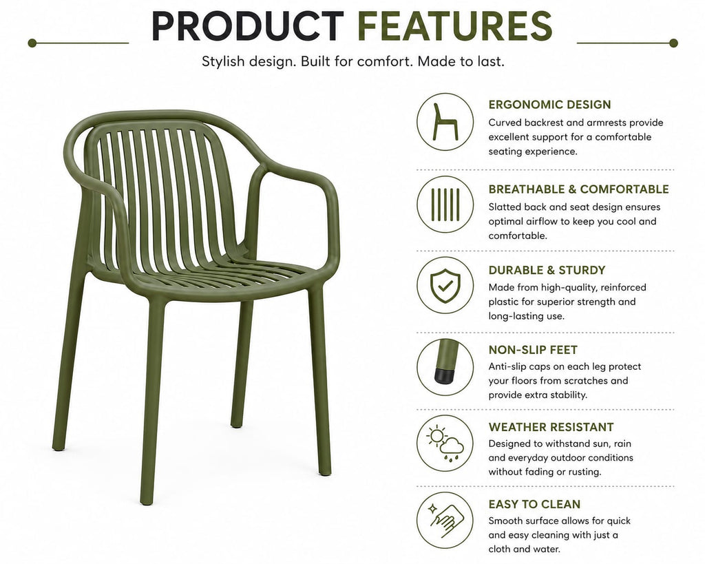 GREEN CAFE CHAIR