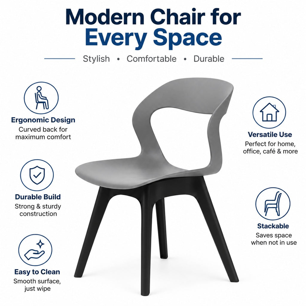 MS CAFE CHAIR GREY 18