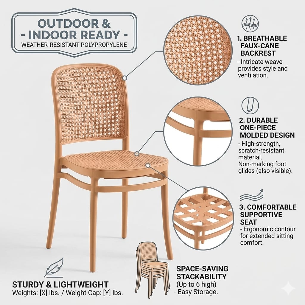 Beige Café Chair