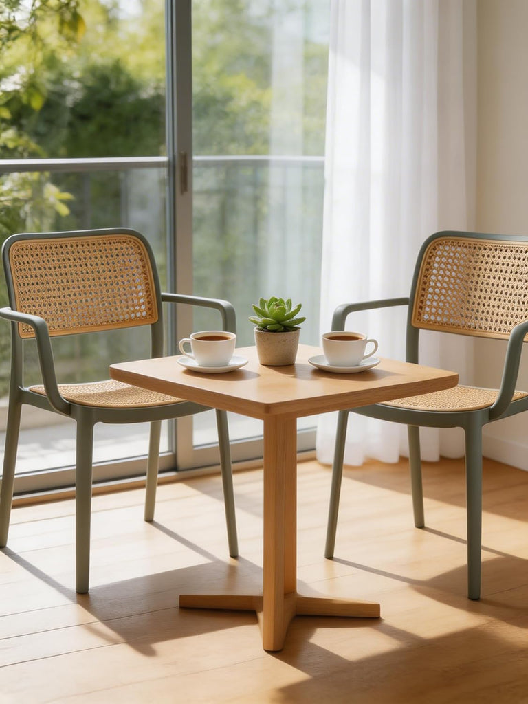 Chair for Cafeteria | Arm Chair | Accent Chair for Living Room Home, Bedroom, Cafe and Hotels Grey