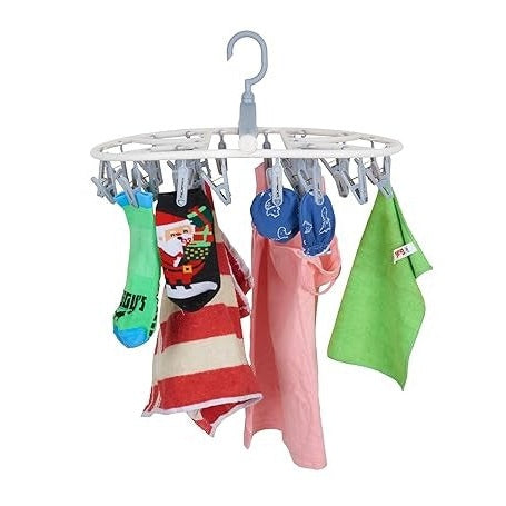 Round Hanging Clip and Dry Hanger Rack