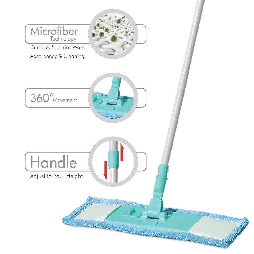 SwiftClean – Ash & Black Floor Mop