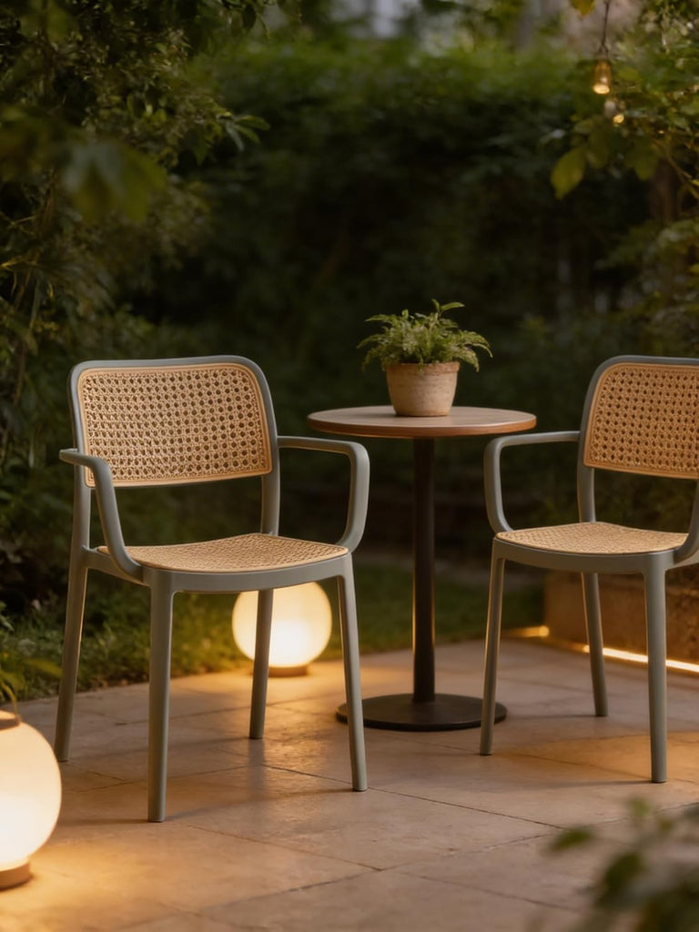 Chair for Cafeteria | Arm Chair | Accent Chair for Living Room Home, Bedroom, Cafe and Hotels Grey