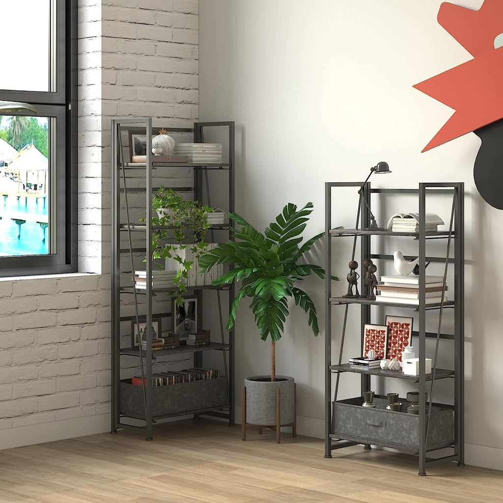 5 SHELF FOLDING RACK