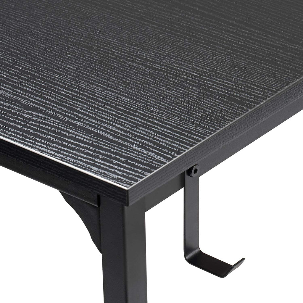 Computer Desk Home Office Writing Study Desk, Modern Simple Style Laptop Table with Storage Bag (30" X 32" X19", Black)