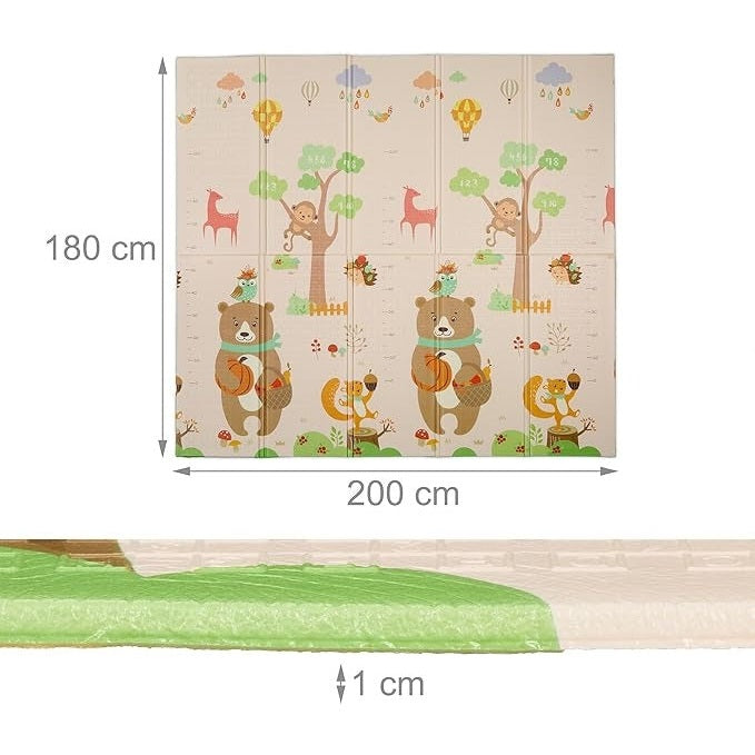 Foldable children's play mat