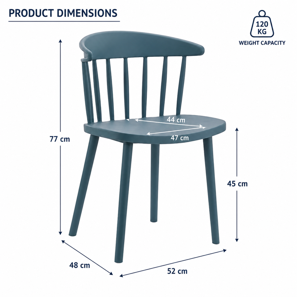 DARK GREEN CAFE CHAIR