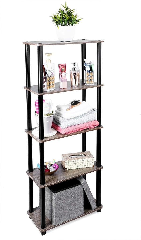 5 Tier shelf | Shelf For Living Bed Room Home Office Multipurpose Storage Shelves & Display Organizer W/ Utility Storage For Home