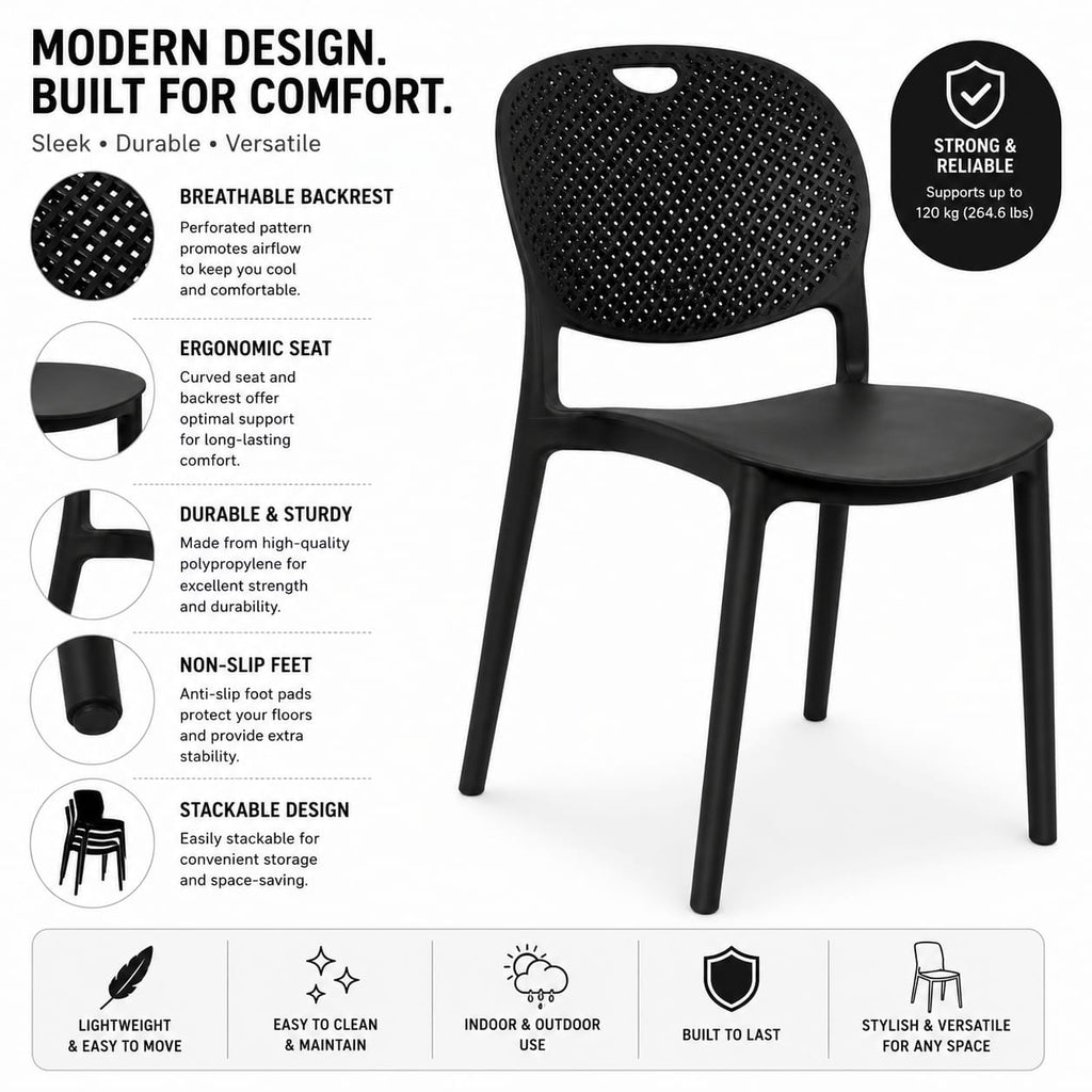 Black Café Chair