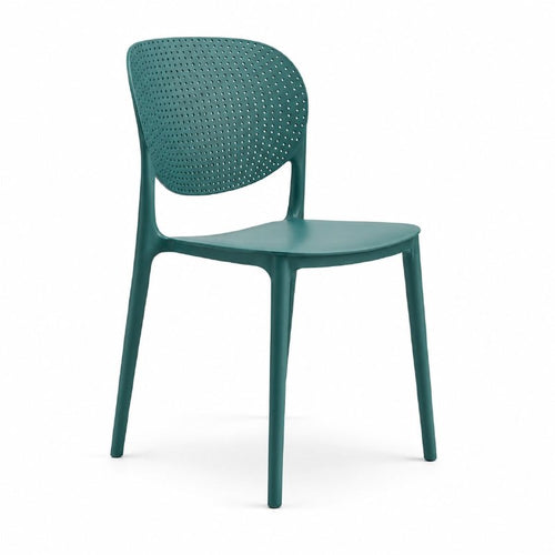 Stackable Arm Chair | Accent Chair for Living Room Home, Bedroom, Café and Hotels | Blue