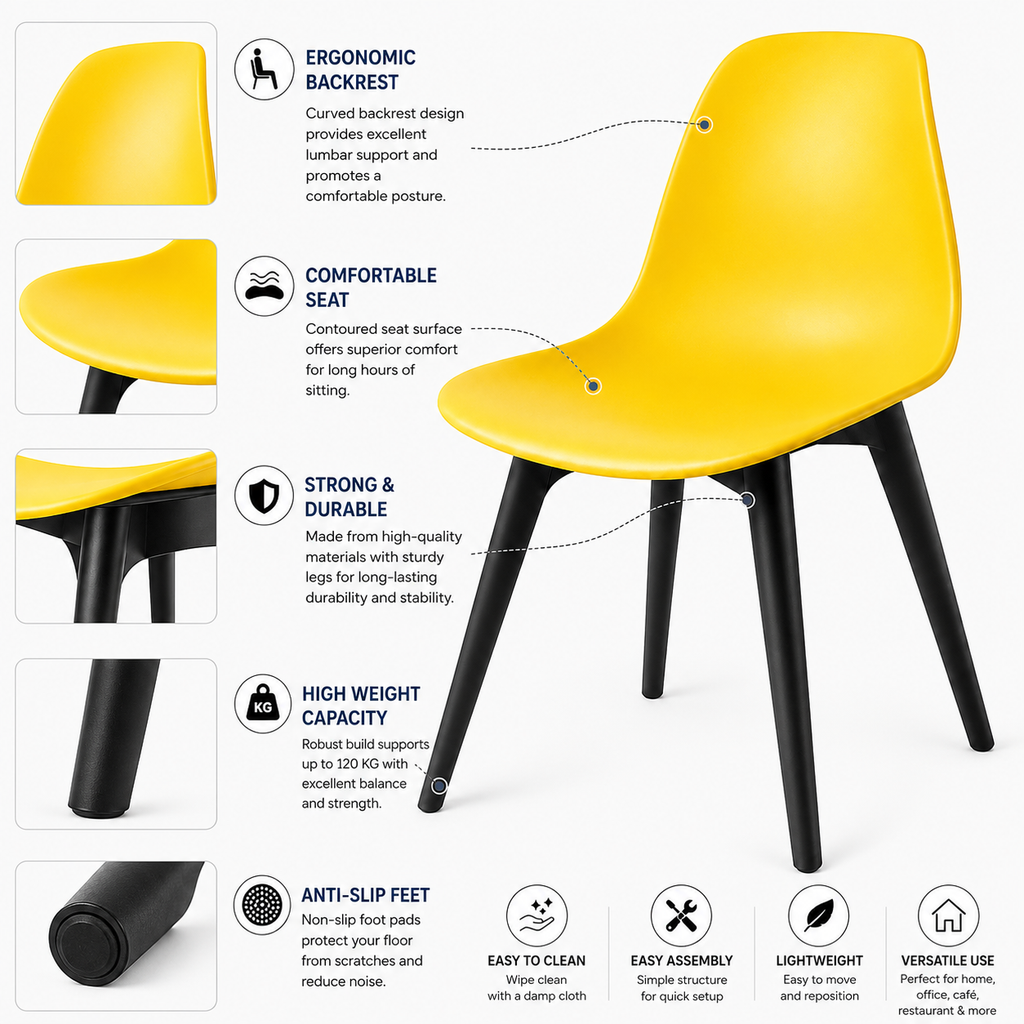 AS CAFE CHAIR YELLOW 17