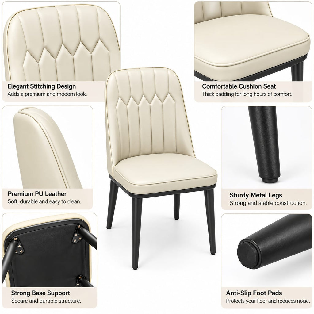 ROMAN CREAM DINING CHAIR