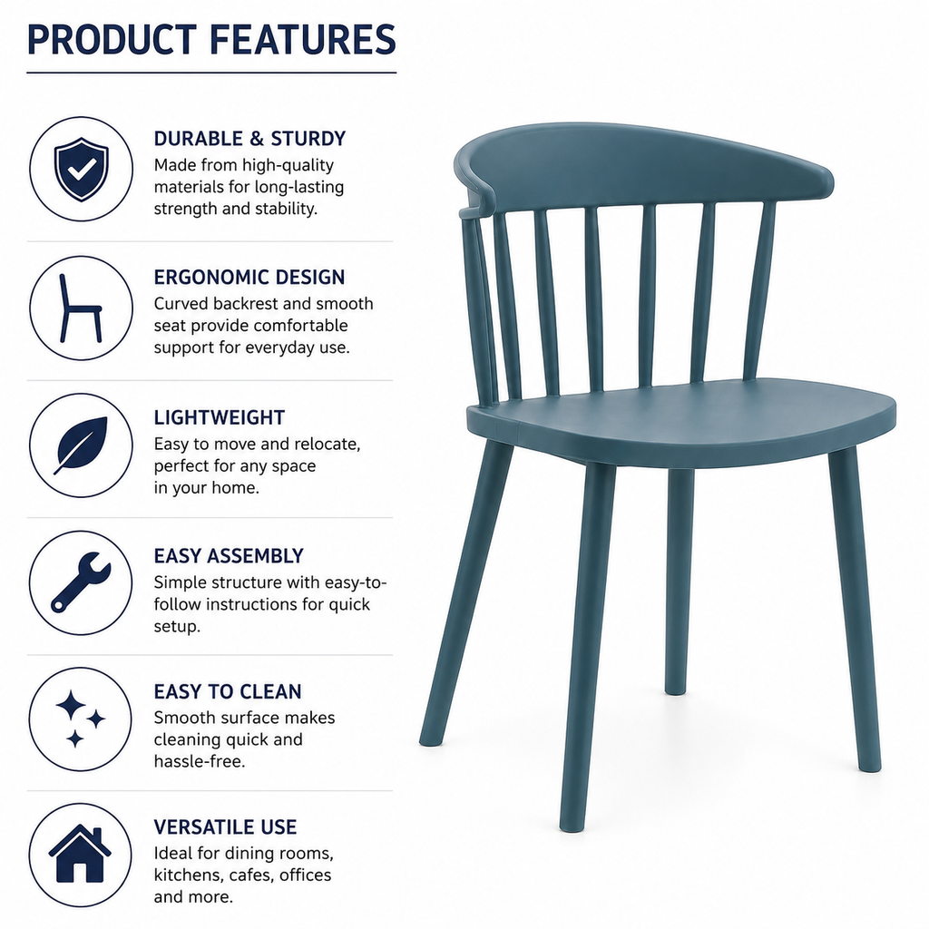DARK GREEN CAFE CHAIR