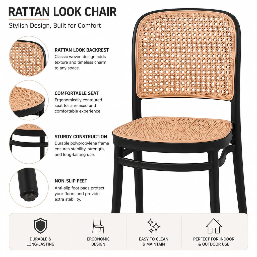 Black Café Chair