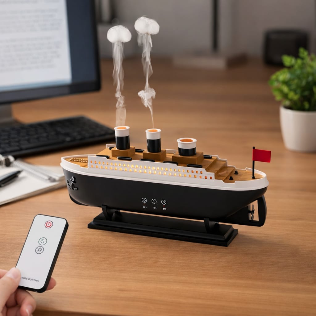 Titanic Ship Model Aroma Diffuser | Electric Jellyfish Aroma Diffuser | 30cm Decorative Humidifier Aroma Diffuser for Home, Office & Gifting