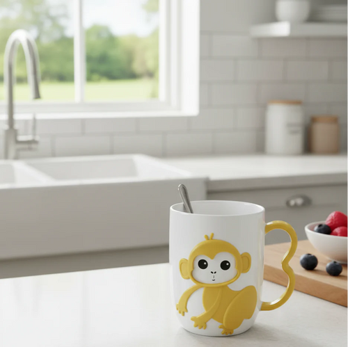 Monkey Print Coffee CupsMonkey Print Coffee Cups