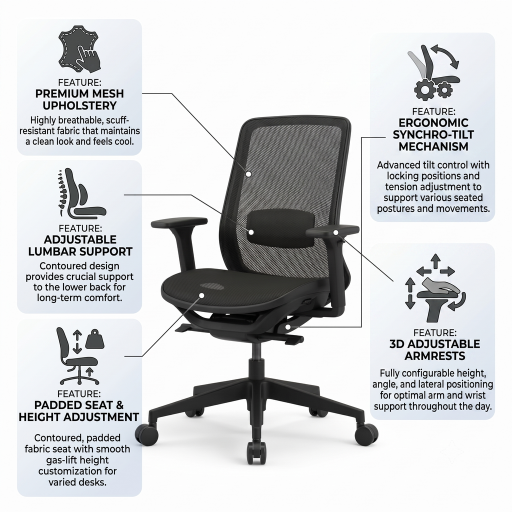 FEATHER MB CHAIR BLACK