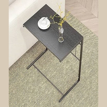 Portable C-Shaped Side Table