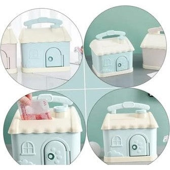 Cute House-Shaped Tissue Box Holder